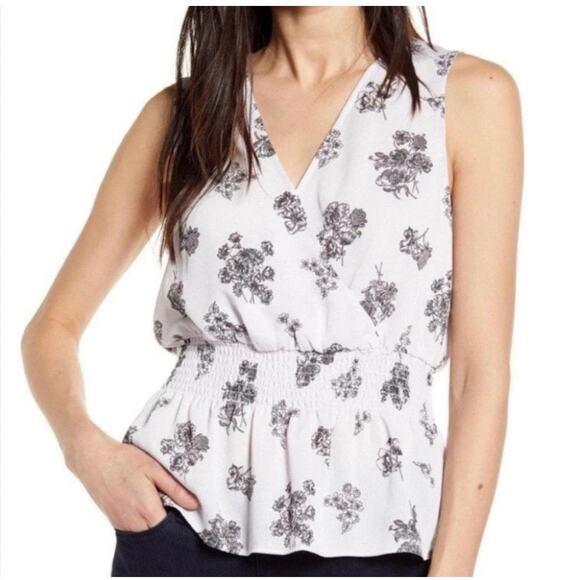 Chelsea28 Black & White Floral Blouse - Picture 1 of 6